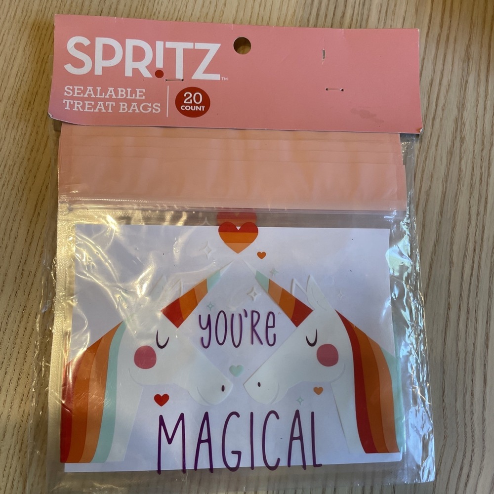 Target Spritz Sealable Treat Bags Unicorn. YOU'RE MAGICAL 20 COUNT